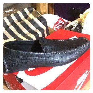 Slip on shoes.